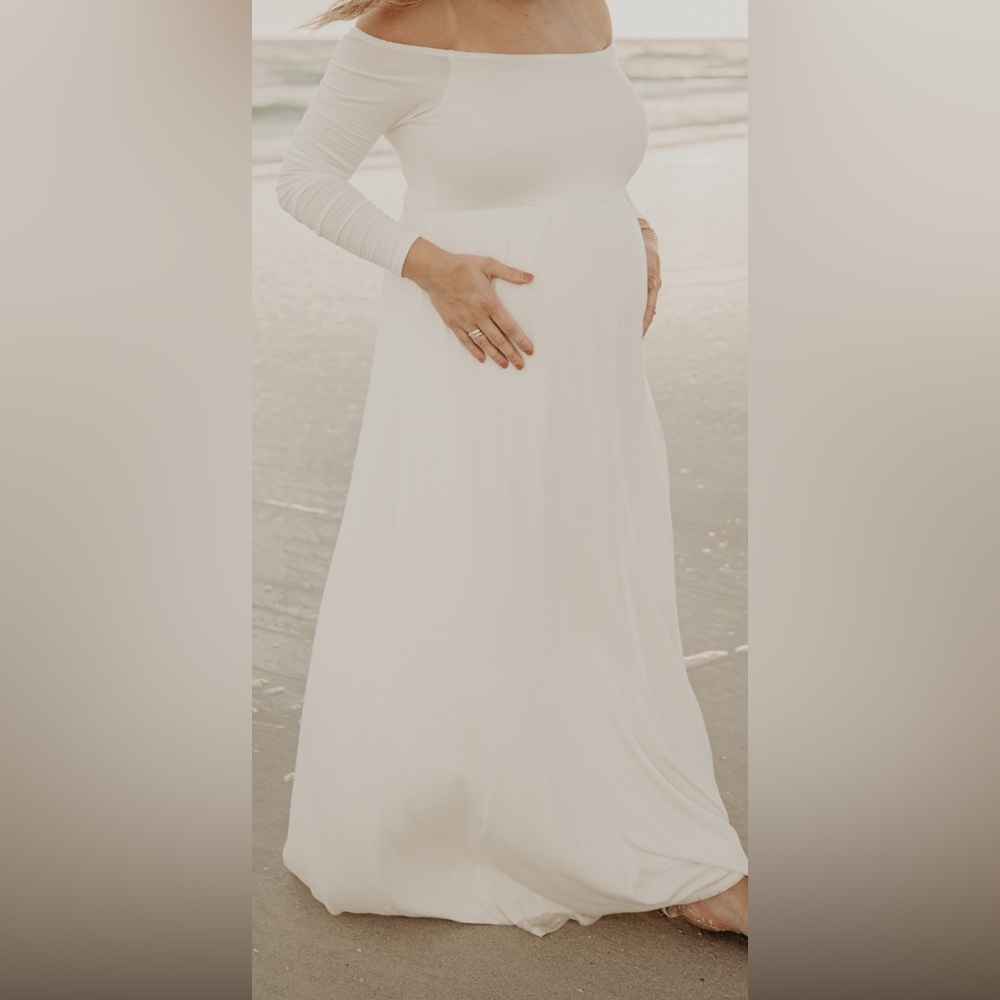 White Maternity Dress